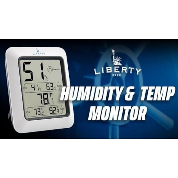 Liberty Safe Humidity and Temperature Monitor Hygrometer