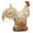 Beige Spotted Indoor Outdoor Speckled Rooster Animals 13" x 6" x 14", variant on DecMode 14" Spotted Indoor Outdoor Rooster Garden Sculpture with Black and Red Accents