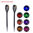 thumbnail image 2 of 4PCS Solar Torch Lights for Garden Decor 12 LED Solar Lights for Outside Waterproof Solar Lights Flame Torch Solar Light, 2 of 7