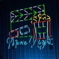 thumbnail image 3 of Craftnamesign Movie Night Neon Sign, Cinema LED Signage, Living Room Decor, 3 of 4