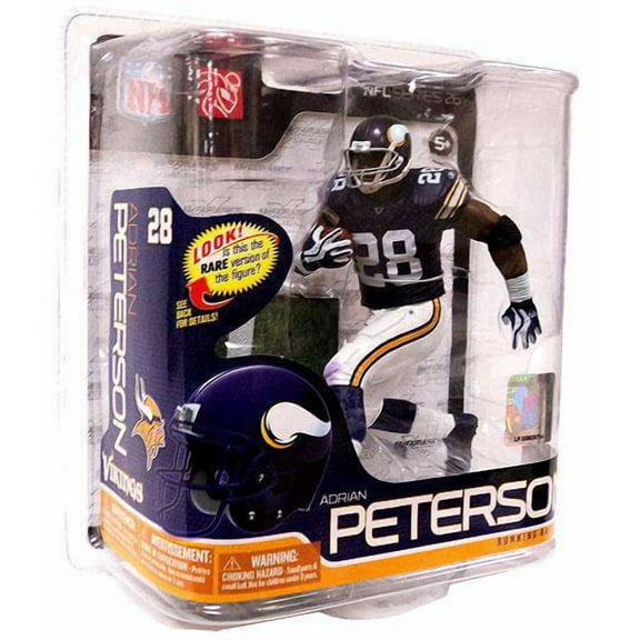 Adrian Peterson Action Figure Solid Purple Jersey NFL