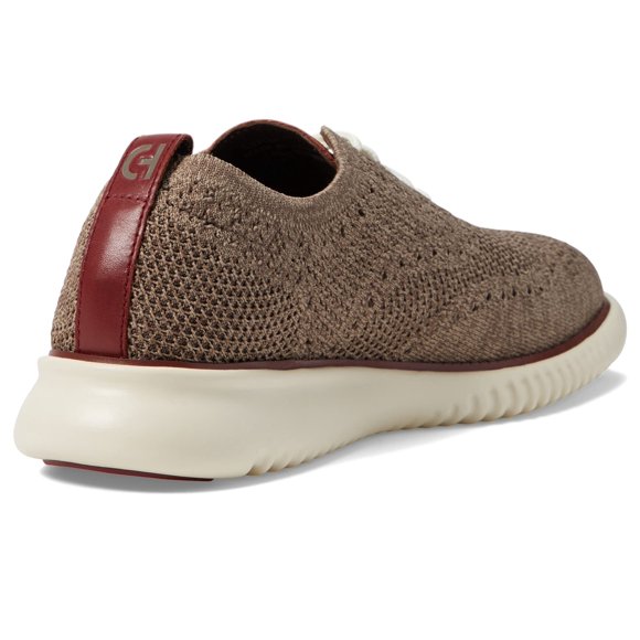 Cole Haan Men's 2.Zerogrand Stitchlite Oxford, Truffle/Ivory/Syrah, 7