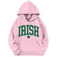 thumbnail image 3 of WOYY St. Patrick's Day Girls Hoodie Letter Print Casual Hooded Sweatshirt, Sizes 13-14, 3 of 3