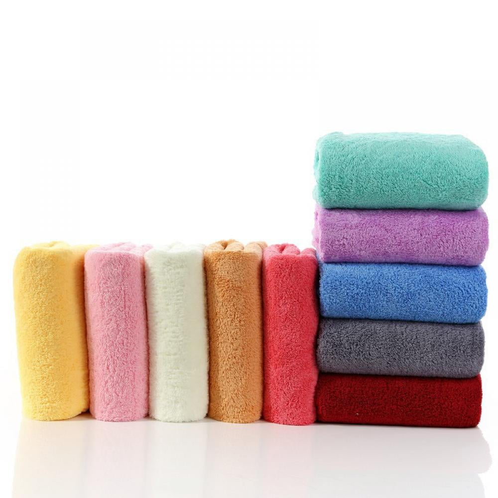 JANDEL Coral Fleece Large Size Bath Sheet Towel (27.5 x 55 inches) Pack