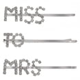 thumbnail image 1 of 3pcs Pinces à Cheveux Strass Exquis Belles Lettres Cheveux Simples Pinces à Cheveux, 1 of 7