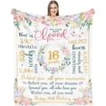 thumbnail image 1 of LHSHID Unique Birthday Gifts for Sixteen Year Old Teenage Girl Sister Blanket Gifts for 16 Year Old Girl Birthday Gift Ideas Happy 16th Birthday Decorations for Teen Girls 50"x60", 1 of 7