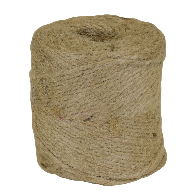 Hyper Tough 190' Jute Twine Natural, Biodegradable, 7 lb Working Load  Limit, Brown, Rope 