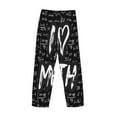 thumbnail image 5 of Balery Men'S I Love Math Pants,Sleepwear Pants,Pajama Pants,Pj Bottoms Drawstring And Pockets-Small, 5 of 9