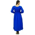 thumbnail image 6 of Bimba Women's Cotton Smocked Waist Long Casual Maxi Dress, 6 of 7