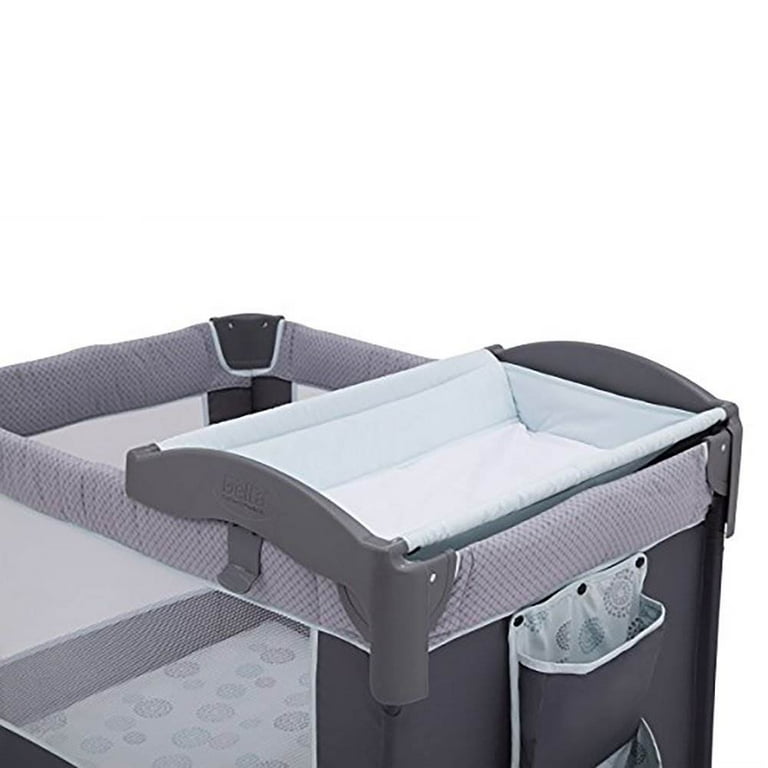 Delta Children LX Deluxe Portable Baby Play Yard With Removable Bassinet and Changing Table Eclipse Walmart