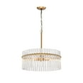 thumbnail image 5 of The Lighting Store Casandra 5-light Brushed Brass Crystal Chandelier Brushed Brass, 5 of 5