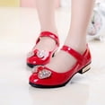 thumbnail image 2 of Girls Dress Shoes Toddler Little Kid Flats Mary Jane School Bowknot Girl Party Ballerina Flat Shoes for Kids Red 28, 2 of 7