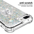thumbnail image 3 of Funda para iPhone 8 Plus/iPhone 7 Plus con Brillo Líquido Flotante, Purpurina, Parachoques y Anillo Giratorio Soporte, 3 of 5