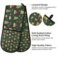 thumbnail image 2 of Yayeee Double Oven Mitt Kitchen Heat Resistant Baking 35" x7" Quilted Glove, Christmas Tree, 2 of 6