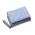 thumbnail image 1 of TureClos Women Trifold Wallet Cute Luxury Female Multi-slots Wallets Portable Leather Coin Change Money Purse Gifts Card Holder Blue, 1 of 7