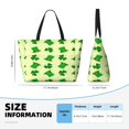 thumbnail image 4 of Fotbe St. Patrick's Day Bolsa de Viaje para Playa - Resistente al Agua, Bolsa Tote de Gran Capacidad y Ligera con 7 Bolsillos para Mujeres y Hombres, 4 of 7