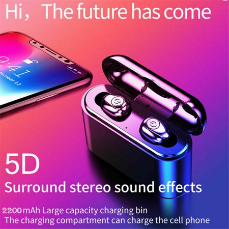 Bluetooth 5.0 Headset TWS Wireless Earphones Mini Earbuds Stereo Headphones (Best Bluetooth Earphones Under 50)