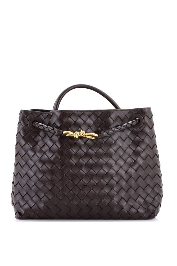 Pre-Owned Andiamo Top Handle Bag Intrecciato Nappa Medium By Rebag