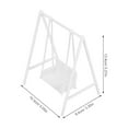 thumbnail image 2 of OULII Versatile White Pla Dollhouse Swing 1:12 Scale for Realistic Garden Scenes, 2 of 8