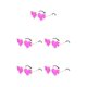 thumbnail image 2 of Minnieouse PC Metal Frame Love Heart Gafas de sol para el próximo cumpleaños Bash Gafas de sol para hombre Gafas de sol para mujer Gafas de sol Type2 NO2, 2 of 6