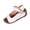 White, variant on Brown Womens Casual Strap Buckle Wedge Heel Sandals Fashion Comfortable Beach Slippers Pu Shoes 1Pc Without Shoe Box Heel Height 2.36 Inches Size 38 Eu Foot Length 9.45 Inches