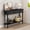 Black, variant on 42"Carved 3-Drawer Console Table With Storage Shelf