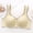 Beige BGL, variant on Bras Women Women Underwear Front Snaps No Underwire Bras Solid Color Thin Brassiere Loose Everyday Wear Pink 46/105