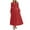 Red, variant on Busydd Women Dresses Solid Color Long Sleeve Wedding Guest Dresses for Women Casual V Neck Tunic Fall Dress Fashion Pleated Tiered Midi Dresses for Women S