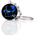 thumbnail image 1 of 12 Constellation Glow In The Dark Creative Galaxy keychain, Pisces-1, 1 of 4