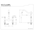 thumbnail image 4 of Kingston Brass KS1175BPL Bel-Air Bridge Kitchen Faucet, Oil Rubbed Bronze, 4 of 4