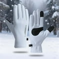 thumbnail image 2 of AWZXDE Winter Thermal Touchscreen Gloves Brushed Lined Windproof Waterproof Warm Gloves For Cycling Skiing Hiking Outdoor Light Blue, 2 of 3