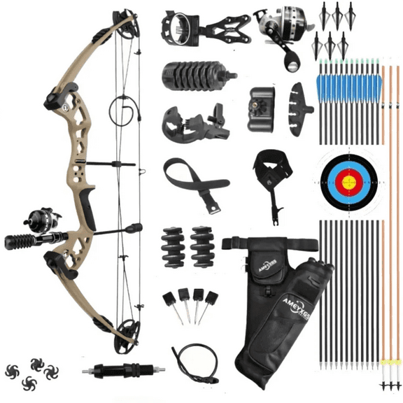 JUNXING Battleship Bowfishing Dual-Use Hunting & Fishing Bow 30-55 lbs