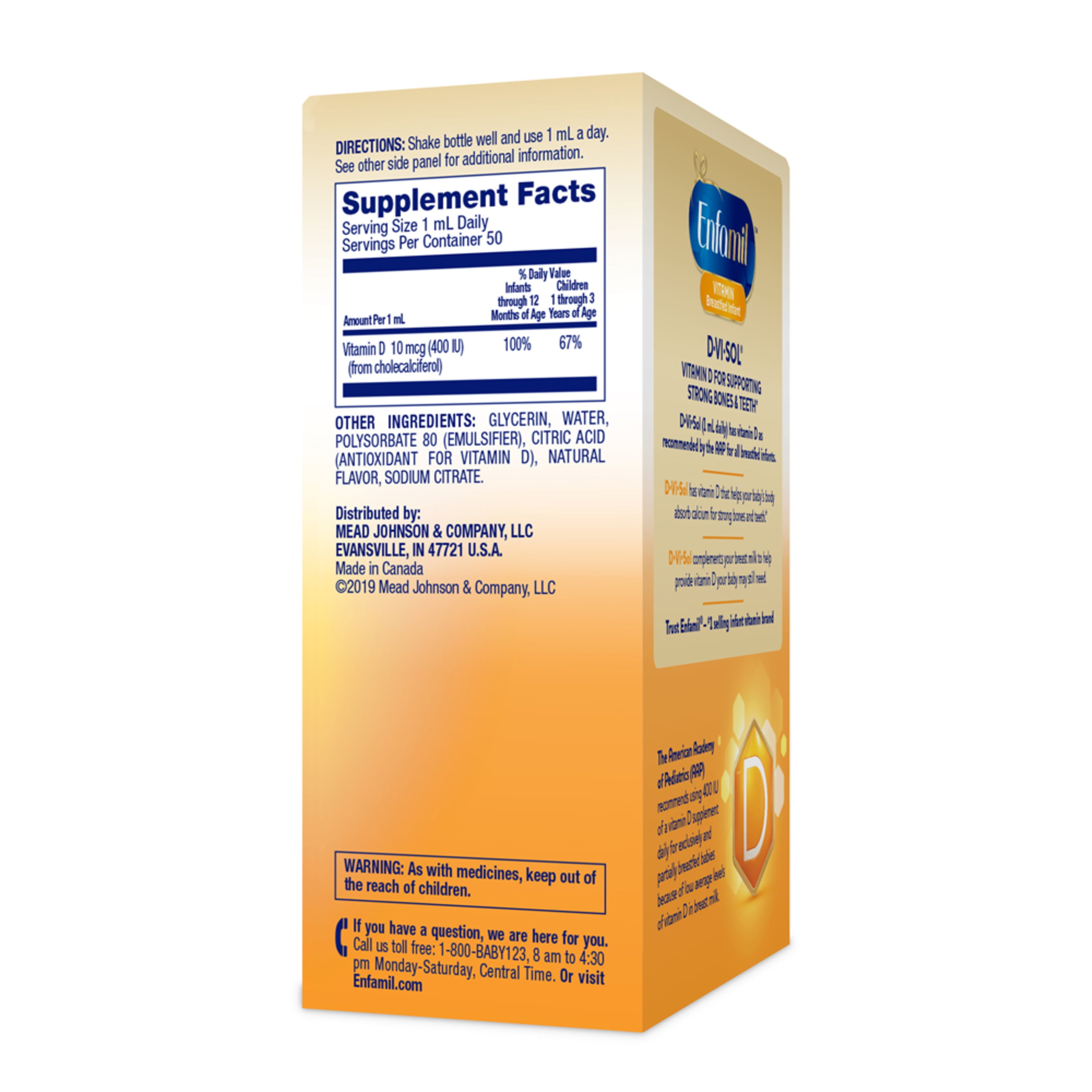 Buy Enfamil DViSol Vitamin D Supplement Drops for Infants, 50 mL