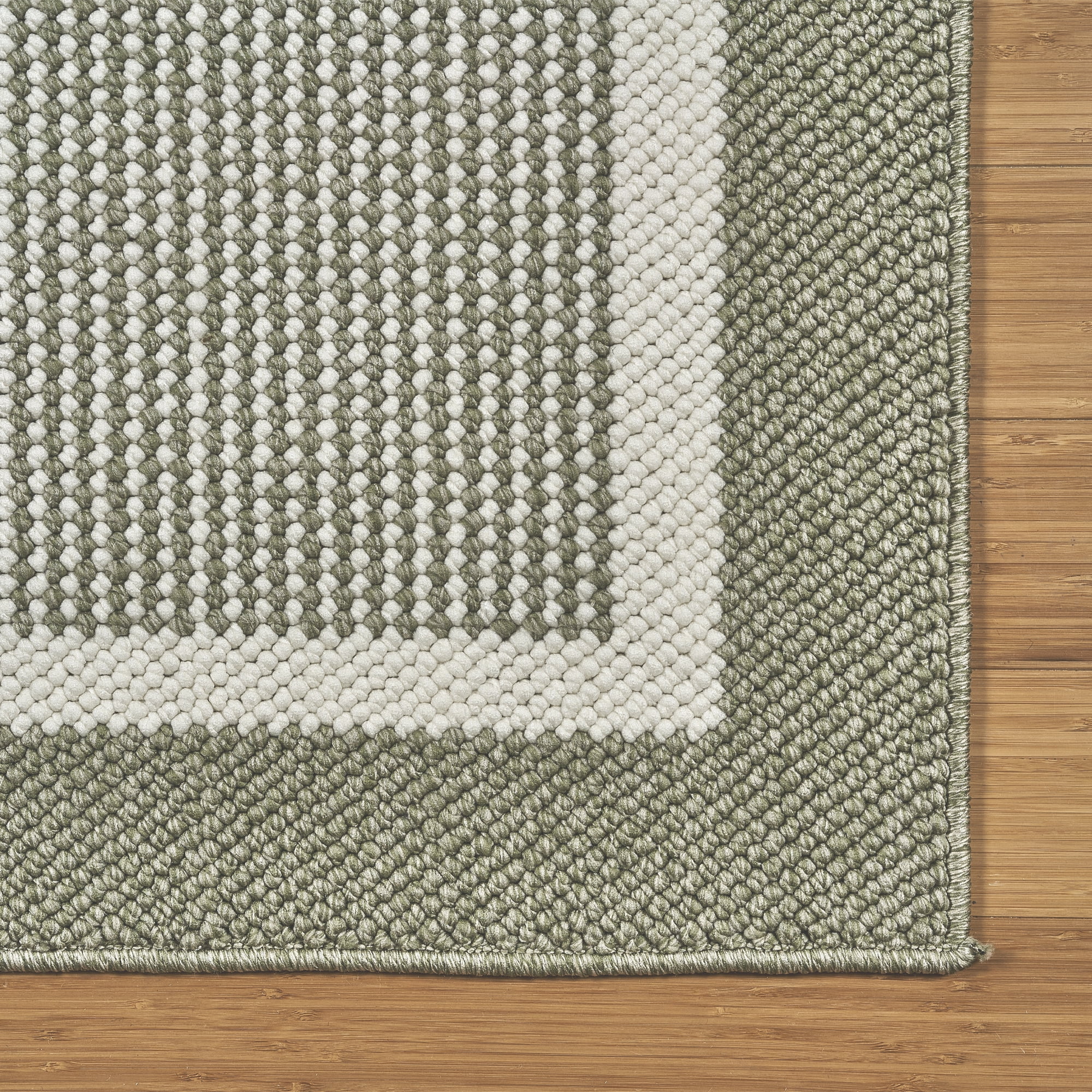 HGTV Soft Weave Mari Modern/ Contemporary Solid Color Sage Area Rug, 8x10