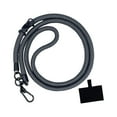 thumbnail image 1 of Phone Tether Phone Lanyard Holder Strap Phone Accessories Strong Detachable Hook Black Gray, 1 of 9