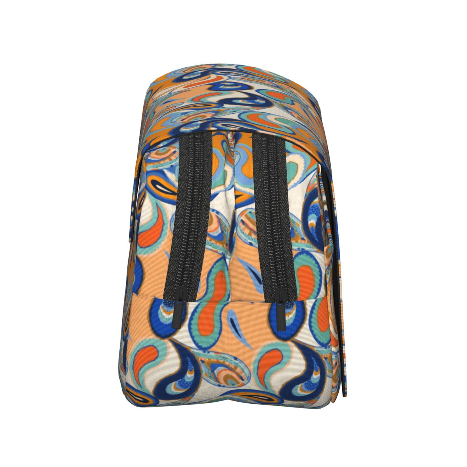 Rateoe Fashionable Paisley Pattern Double Clamshell Pen Case, Storage Organizer with Two Zipper Compartments– Holds Up to 50 Pencils & Pens