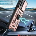 thumbnail image 6 of Galaxy A13 4G Case / A13 4G Lite Case, Samsung Galaxy A13 4G Case with HD Screen Protector, Heavy Duty Shockproof Phone Cover with Magnetic Kickstand Ring for Galaxy A13 4G, Rose Gold, 6 of 15