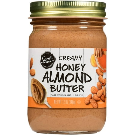 Sam's Choice Creamy Honey Almond Butter, 12 oz (The Best Almond Butter)
