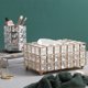 thumbnail image 5 of Adornos Decorativos De Escritorio De Caja De Pañuelos De Cristal De Metal Rectangular De Estilo Europeo Yuarrent HA029087-00, 5 of 6