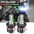thumbnail image 1 of 2PCS Motorcycle H7 LED Headlight Bulbs 6000k 9600lm For Kawasaki Z1000 2003-2013 KLR650 2008-2017 Moto Bulbs Kit White, 1 of 5