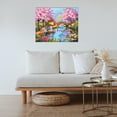thumbnail image 3 of 16 x 20 Inch DIY Oil Painting on Canvas Paint by Number Kit Spring Flower Pattern for Adults Kids Beginner Craft Home Wall Decor Gift Frameless, 3 of 7