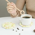 thumbnail image 5 of Kdxio Lemon Potatoes Funny Coasters,4 Pcs Leather Coasters,Housewarming Gifts,Protect Furniture from Water Marks Scratch and Damage, 5 of 8