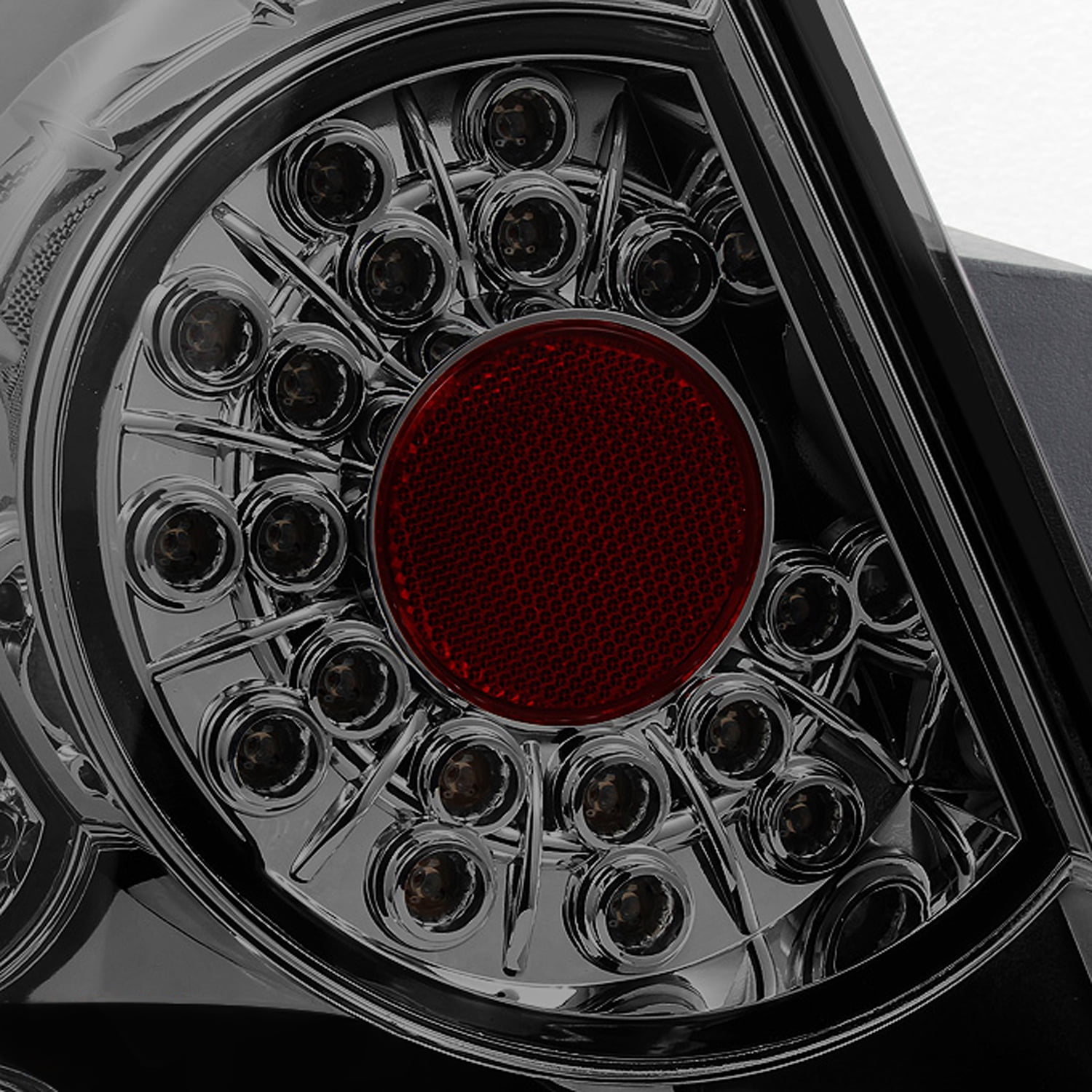 AKKON - For 2006-2013 Chevy Impala Sedan Smoke Smoked LED Rear Tail Lights Brake Lamps Replacement Left + Right Pair Set