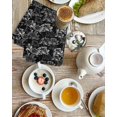 thumbnail image 4 of Vintage Floral Kitchen Dish Towels for Drying Dishes Set of 2, Black Dandelion Plants Country Botanical Waffle Weave Microfiber Hand Tea Bathroom Towels Quick Dry & Absorbent Towel 15.7x23.6, 4 of 7
