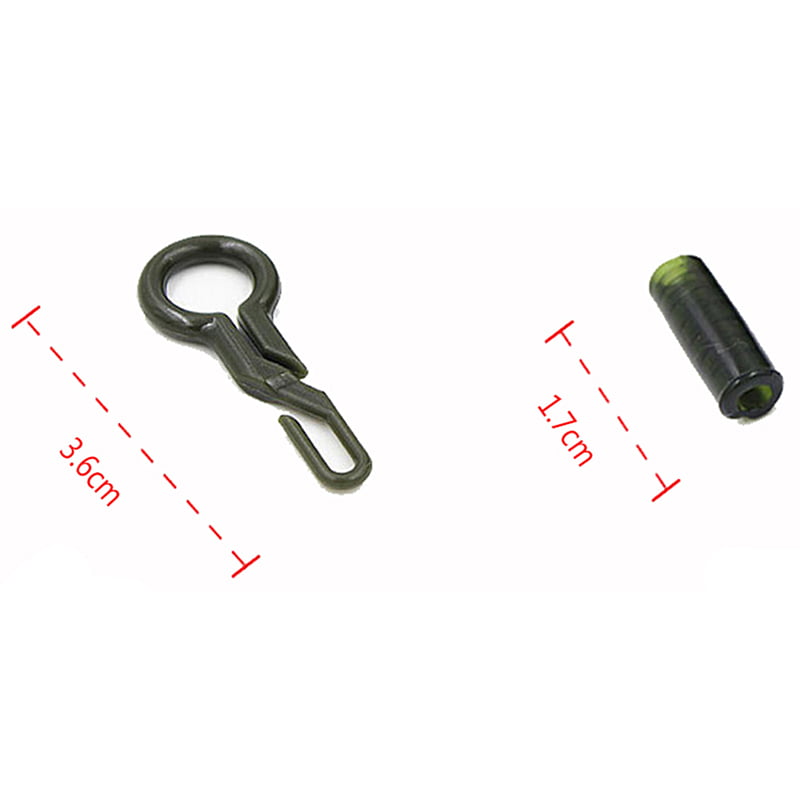 20 Satz Durable Strong Fishing Back Lead Clips Karpfen Angeln Tackle Mit Tu I6P0 