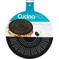 thumbnail image 2 of CucinaPro Silicone Splatter Screen- Multi Use XL 11.5" Oil and Grease Shield Guard and Strainer w Foldable Handle for Easy Storage - Fits Most Kitchen Frying Pans - Great for Cooks, 2 of 5