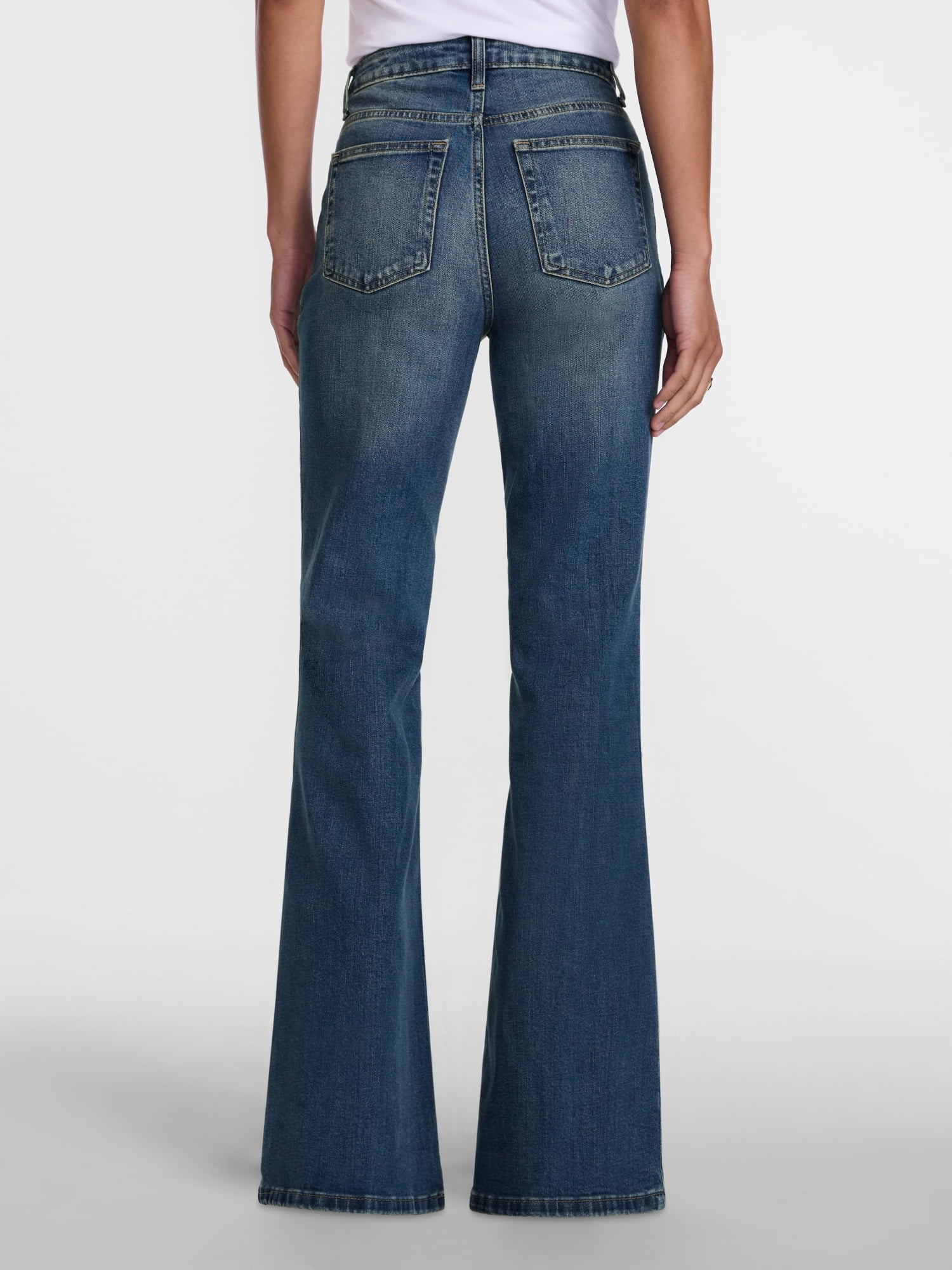 Scenario Women's High Rise Flare Denim Jeans, Sizes 0-20