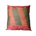 thumbnail image 2 of Handmade Eco-Friendly 16''x16'' Decorative Cushion Covers Stripe Silk Multicolor Indoor Pack Of 1, 2 of 5