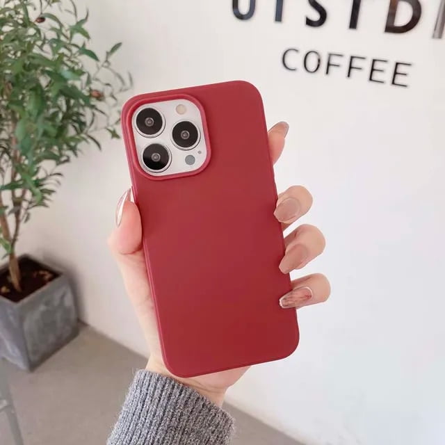 Fashion Soft Matte Solid Color Shockproof Phone Case for IPhone 14 Plus 13 12 11 Pro Max Silicone Back Cover for IPhone 13pro LXY