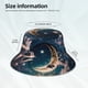 thumbnail image 3 of Fotbe Artistic Starry Sky Moon Book Sombrero Tipo Pescador con Estampado – Sombrero de Sol de Algodón de Moda para Playa, Golf, Pesca, 3 of 6